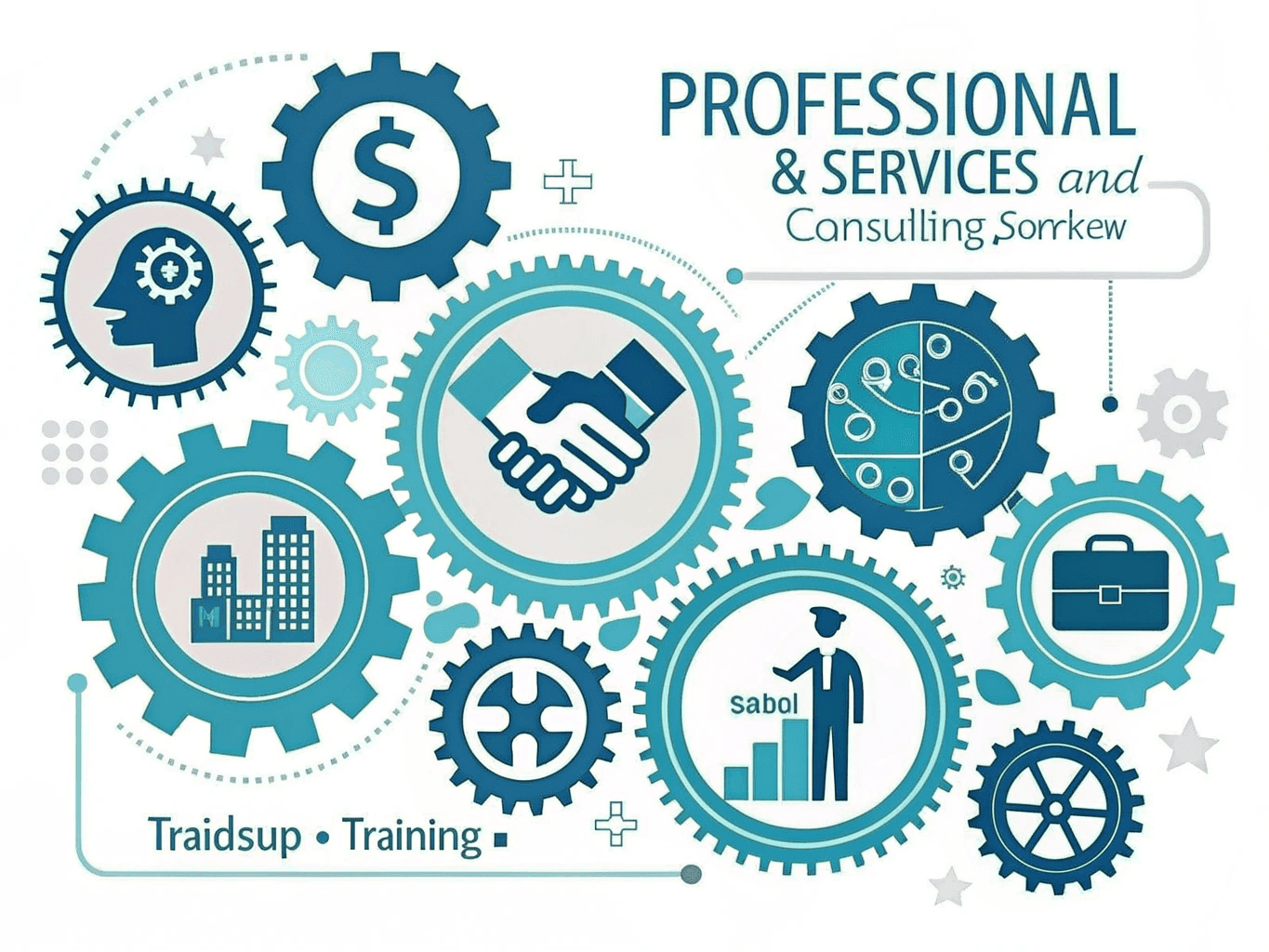 Équipe de conseil professionnel fournissant des services technologiques de santé